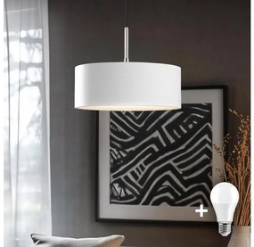 Lustră LED pe cablu Eglo TUNJA 1xE27/60W/230V alb