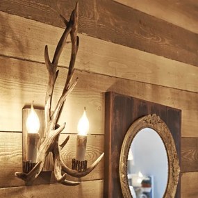 Aplică CHALET 2xE14/40W/230V coarne de cerb Ideal Lux