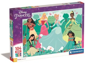 Prințesele Disney Outside 104 piese Maxi Puzzle Clementoni