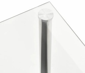 Masuta de cafea transparenta, 110x43x60 cm, sticla securizata 1, Transparent