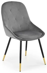 Scaun de bucaterie Beline, gri/negru