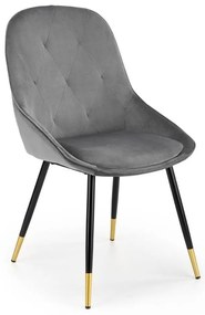 Scaun de bucaterie Beline, gri/negru