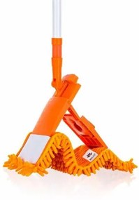 Mop Brilanz Chenille cu bară telescopică120 cm, portocaliu