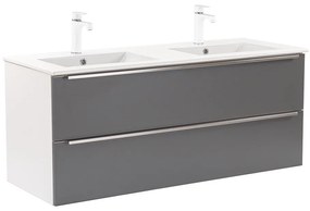 Dulap inferior Vario Trim 120 cu lavoar alb-antracit