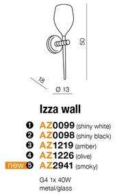 Aplica de perete moderna Izza fumurie ZZ AZ2941