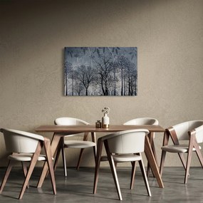 Tablou - Siluetă copac și frunze (90x60 cm)