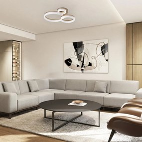 Plafoniera LED design geometric circular Amilia auriu