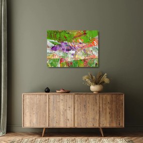 Tablou pe sticlă cu abstracție - pictura (70x50 cm)