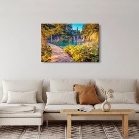 Tablou - Lacurile Plitvice, Croația (90x60 cm)