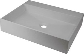 Lavoar pe blat gri metalic Deante Correo 50 cm
