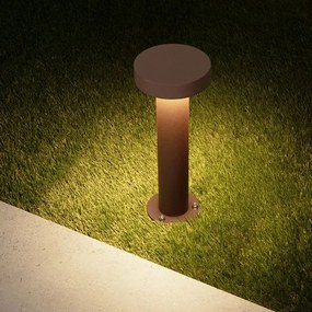 Stalp exterior IP65 LED 3000K GONG corten H-30cm