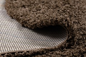 Covor SOFFI cerc shaggy 5cm maro - SECUNDAR-COTATI PRODUSUL