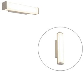 Lampă de perete pentru baie din oțel 32 cm cu LED inclus IP44 - Cascada