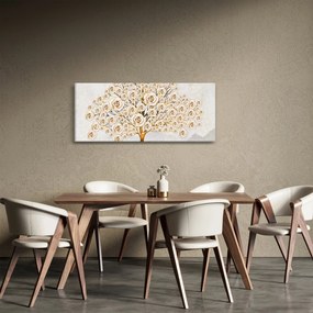 Tablou cu copac cu flori (120x50 cm)