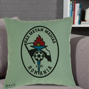 Perna Personalizata Gaz Metan Medias 1945 Fotbal, 40x40 cm, Verde, Husa Detasabila, Perna Inclusa, BEKZ®