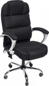 RESIGILAT- Scaun directorial cu masaj, inaltime reglabila, Material textil, Negru