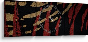 Tablou cu abstracție (cu ceas) (90x30 cm)