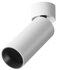 Spot LED aplicat directionabil, dimabil, design tehnic Focus alb, 3000K