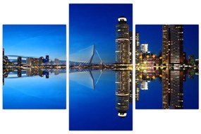 Tablou - Rotterdam nocturn (90x60 cm)