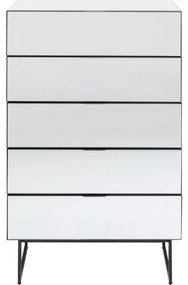 Noptiera Soran 5 sertare negru 65x114cm