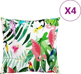 vidaXL Perne decorative, 4 buc, multicolor, 60x60 cm, textil