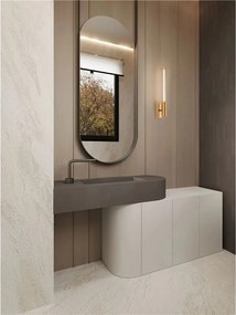 Aplica de perete LED baie IP44 NOLD aurie