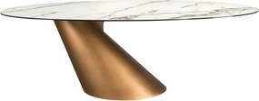 Masa ovala design LUX Marble 110x240cm