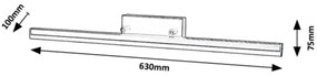 Aplica LED pentru baie design modern Evan IP44