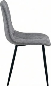 Scaun LIBRA PLATINUM GREY gri cu picioare negre