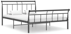 vidaXL Cadru de pat, negru, 140x200 cm, metal