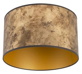Abajur bronz 35/35/20 cu interior auriu