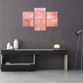 Tablou - Roz, gresie marmorată (90x60 cm)