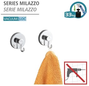 Set de accesorii de baie gri autoadeziv Milazzo – Wenko
