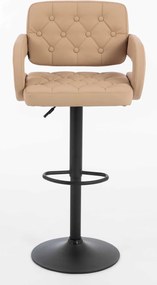 HR8403W Scaun Caramel Piele Ecologica Premium Soft cu Bază Neagră