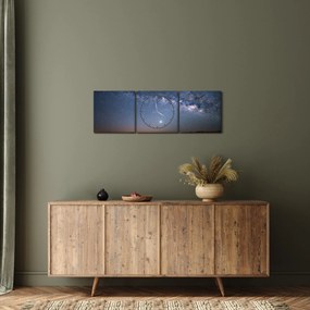 Tablou - Noapte in deșert (cu ceas) (90x30 cm)