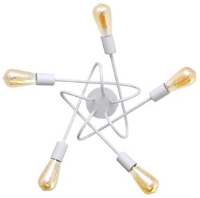 Lustră aplicată pentru copii OXFORD 5xE27/15W/230V alb