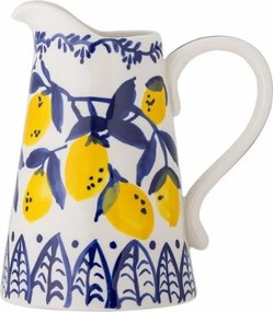 Carafă din ceramica pictata manual, design mediteraneean, Ø12cm, "Maxima"