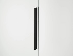 Usa culisanta de dus in nisa, 1300 mm, negru mat, doua elemente, Ronal Oriana Negru mat, 1300 mm