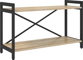 vidaXL Raft pentru cărți Stejar Sonoma 40 x 30 x 85 cm Lemn compozit