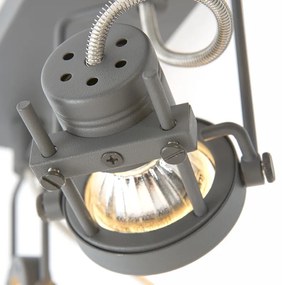 Spotlight industrial antracit 3 lumini rotativ și înclinabil - Suplux