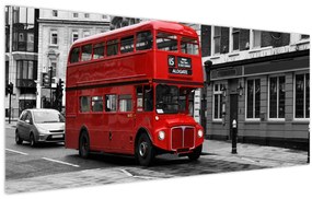 Tablou - Londra cu autobuz (120x50 cm)