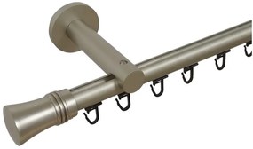 Galerie simpla prindere perete teava profil 19 mm capri crom mat (Alege marime: 140 cm)