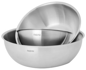 Boluri argintii 3 buc. din oțel inoxidabil ø 25,5 cm Lucca 3.0 – FABINI