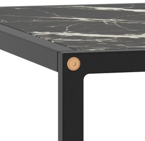 Masuta de cafea, negru cu sticla neagra marmorata, 60x60x35 cm 1, marble black, 60 x 60 x 35 cm