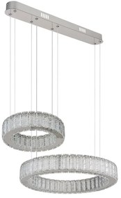 Lustra suspendata cu telecomanda design modern Mucky crom 50cm