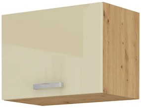Dulap superior de bucătărie Arryn 50 GU-36 1F (stejar artisan + crem lucios). 1024735