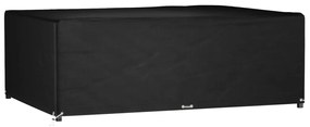 vidaXL Husă pentru mobilier grădină, 12 ocheți, 230x165x80 cm pătrat