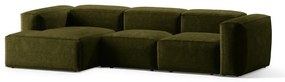 Coltar 3 locuri Bergamo velur reiat L304 cm