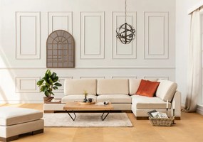 Coltar Tulip Corner Right With Pouf, Bej