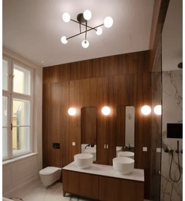 Lustră aplicată Orion DL 7-786/6 SNOWWHITE 6xG9/20W/230V d. 84 cm negru/auriu